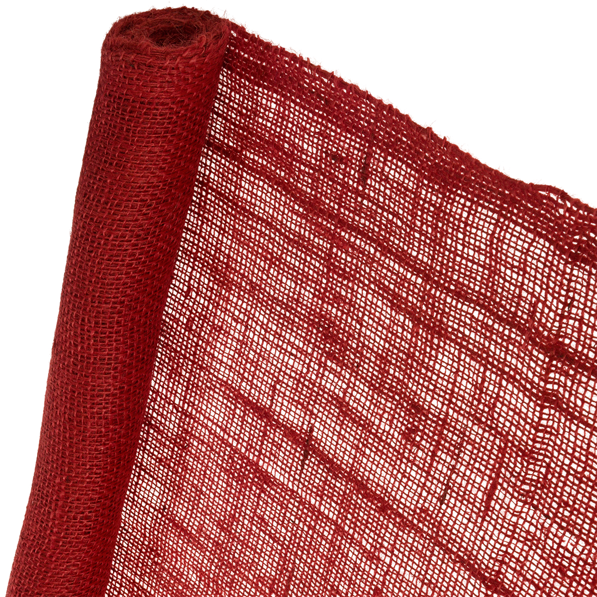 Jute-Schutzvlies rot 0,5m x 3m Jutegewebe Jute Dekoration Juteband Winterschutz