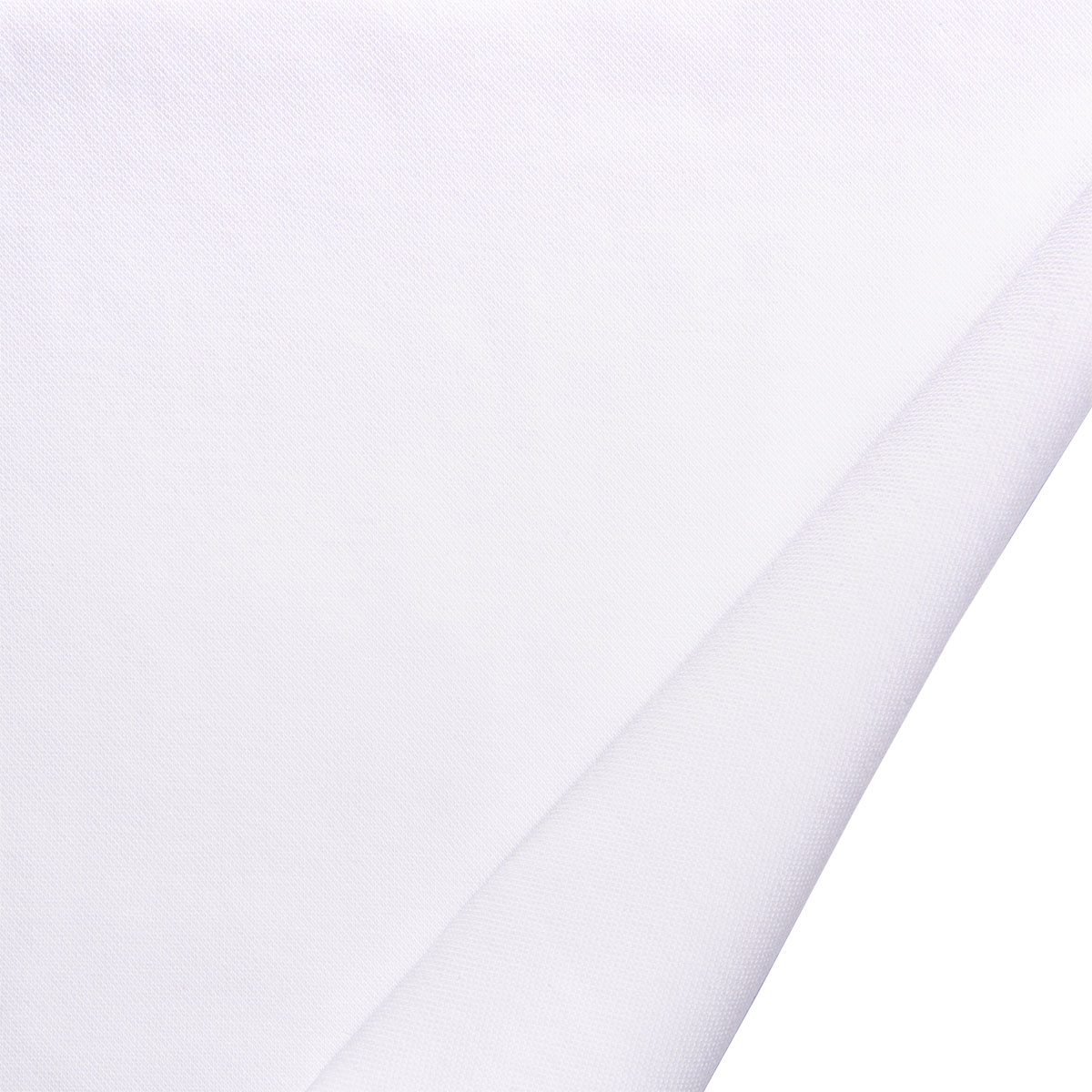 Dekostoff Polo Uni weiß in 1,6m Breite (METERWARE) Baumwollstoff Stoff aus 100% Baumwolle