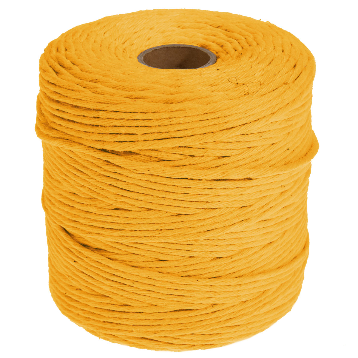 Makramee Band 3mm x 200 m Länge Makramee Garn aus 100% Baumwolle gelb